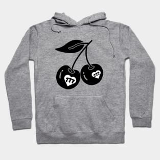 heart shaped 777 cherries Hoodie